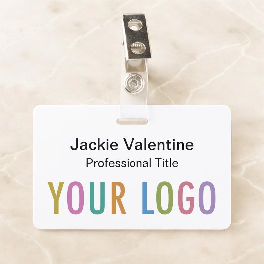 Aangepaste Hard Plastic Naam Badge Clip Lanyard Re