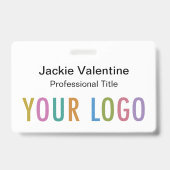 Aangepaste Hard Plastic Naam Badge Clip Lanyard Re (Voorkant)