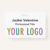 Aangepaste Hard Plastic Naam Badge Clip Lanyard Re (Voorkant)