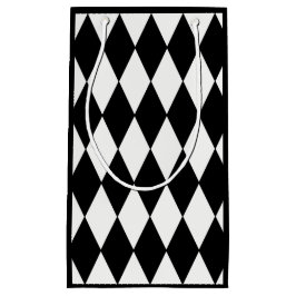 Aangepaste Harlequin Black Diamond Small Gift Bag Klein Cadeauzakje