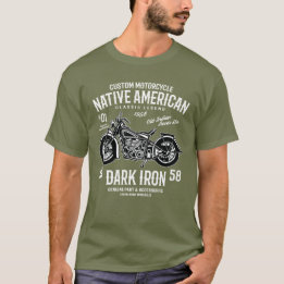 Aangepaste Harley Indian Motorcycle Classic Legend T-shirt