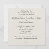 Aangepaste Harry en Meghan Elegante Kijkparty Uitn Kaart (Achterkant)