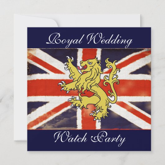 Aangepaste Harry en Meghan Elegante Kijkparty Uitn Kaart (Voorkant)