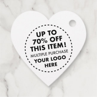 Aangepaste hart favor tags 70% korting bulk aankoo bedankjes labels