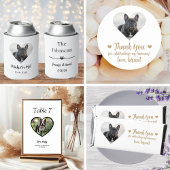 Aangepaste Hart Foto Hond Wedding Blikjeskoeler