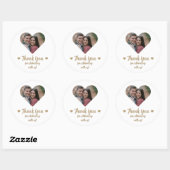 Aangepaste Hart Foto Wedding Favoriet Stickers (Vel)