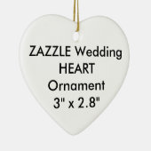 Aangepaste HART-hanging decoratie voor bruiloft (Rechts)