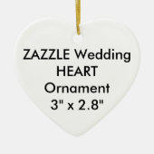 Aangepaste HART-hanging decoratie voor bruiloft (Voorkant)