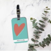 Aangepaste hartbijbel Verse Christelijk geloof Bagagelabel