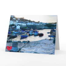 Aangepaste hartdekking Harbour Dusk Cornwall Foto