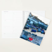 Aangepaste hartdekking Harbour Dusk Cornwall Foto Planner (Display)