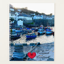 Aangepaste hartdekking Harbour Dusk Cornwall Foto Planner