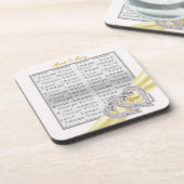 Aangepaste Harten Citroen Lint Onderzetters (Linkerzijde)