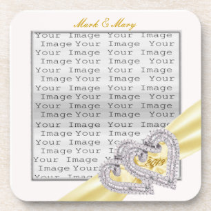 Aangepaste Harten Citroen Lint Onderzetters