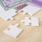 Aangepaste harten lavendel lint puzzel (Zijkant)