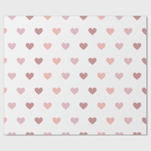 Aangepaste harten voor het verpakken van papieren cadeaupapier