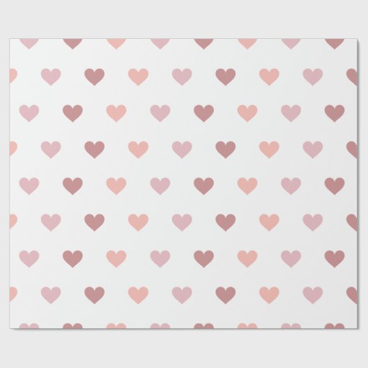 Aangepaste harten voor het verpakken van papieren  cadeaupapier (Vlak)