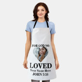 Aangepaste hartfoto Christelijke Bijbel Verse John Schort (Gedragen)