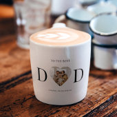 Aangepaste hartfoto papa | Beste vader ooit Espresso Kop