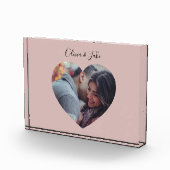 Aangepaste hartfoto Passen getrouwd Weddenschap Fotoblokken (Rechts)