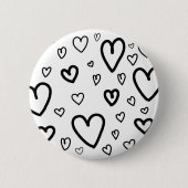 Aangepaste Hartjes Knop Ronde Button 5,7 Cm (Voorkant)
