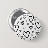 Aangepaste Hartjes Knop Ronde Button 5,7 Cm (Voorkant /achterkant)