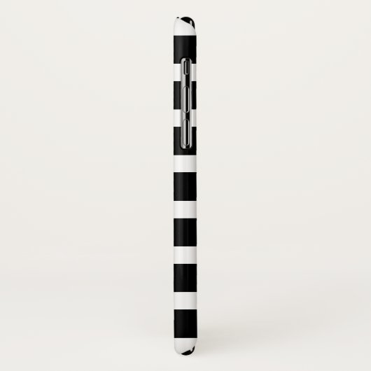 Aangepaste hartslag en zwarte strepen Case-Mate iPhone case (Achterkant/links)