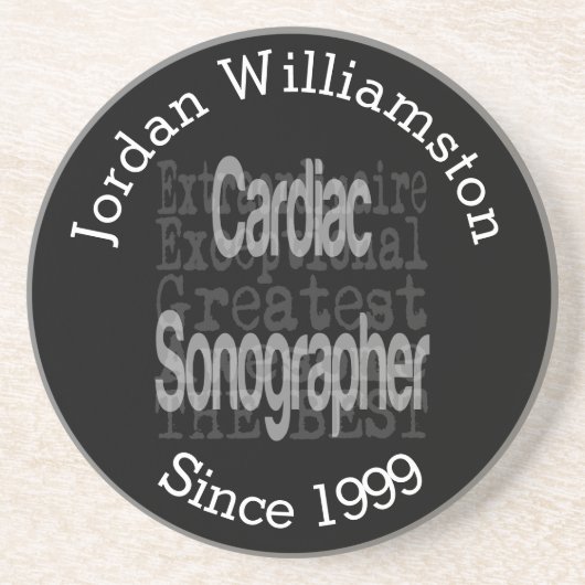 Aangepaste hartsonograaf buitengewoon zandsteen onderzetter (Voorkant)