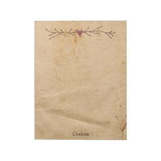 Aangepaste hartsterren Groot Notitieblok (Linkerzijde)