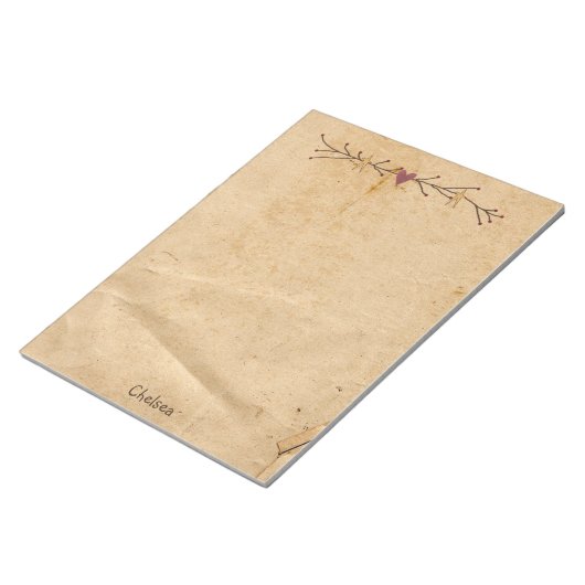 Aangepaste hartsterren Groot Notitieblok (Schuin)