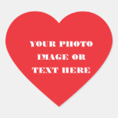 Aangepaste hartsticker - Kerst- en trouwontwerpen Hart Sticker (Voorkant)