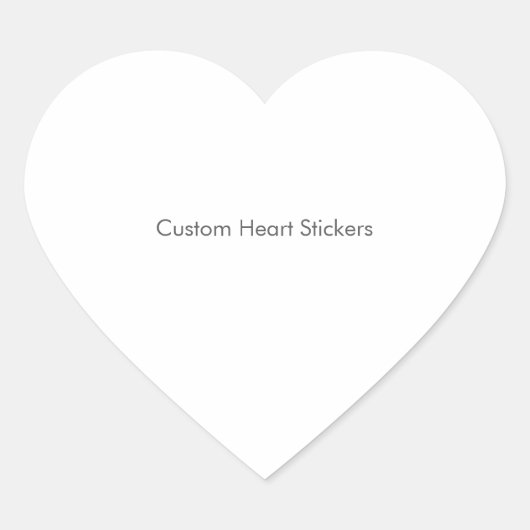 Aangepaste hartstickers, Formaat: Vel van Hart Sticker (Voorkant)