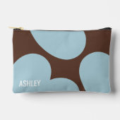 Aangepaste hartstukken bruin blauw chic stijlvol etui (Voorkant)