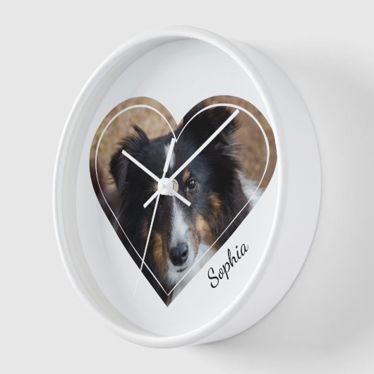 Aangepaste hartvorm foto's & aangepaste tekst (Hoek)