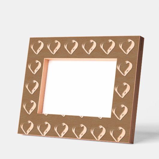 Aangepaste hartvorm Landschap Stijl Natuurlijk Hui Gegraveerde Lijstjes (Links)