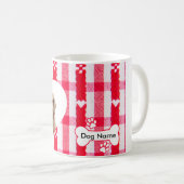 Aangepaste hartvormige Golden Retriever Coffee Mok (Voorkant rechts)