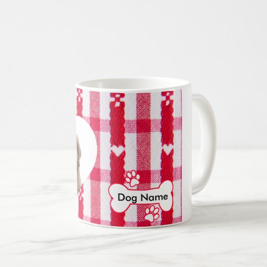 Aangepaste hartvormige Golden Retriever Coffee Mok (Voorkant rechts)