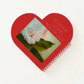 aangepaste hartvormige laptop met spiraalvormige b notitieboek (Achterkant)