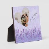 Aangepaste hartvormige Voeg uw eigen Afbeelding en Fotoplaat (Voorkant)