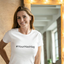 Aangepaste Hashtag Minimalistisch Eenvoudige Socia