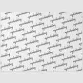 Aangepaste hashtag | Modern minimalistisch stijlvo Tissuepapier (Voorkant)