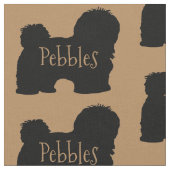 Aangepaste Havanezer Dog Fabric Stof (Close Up)