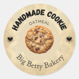 Aangepaste havermout Cookie Labels | Gepersonalise