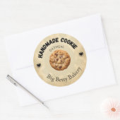 Aangepaste havermout Cookie Labels | Gepersonalise (Envelop)