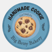 Aangepaste havermout Cookie Labels | Gepersonalise (Voorkant)