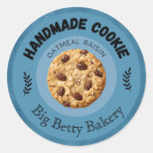 Aangepaste Havermout Raisin Cookie Labels | Gepers (Voorkant)