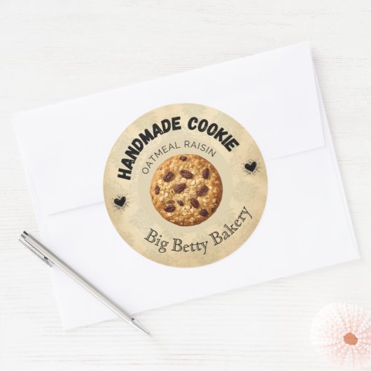 Aangepaste Havermout Raisin Cookie Labels | Gepers (Envelop)