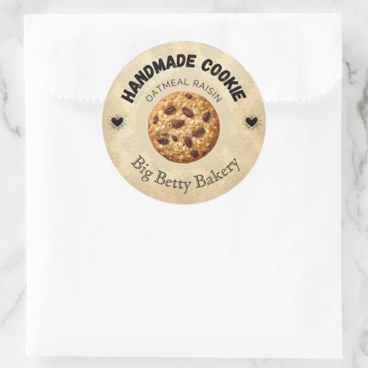 Aangepaste Havermout Raisin Cookie Labels | Gepers (Tas)