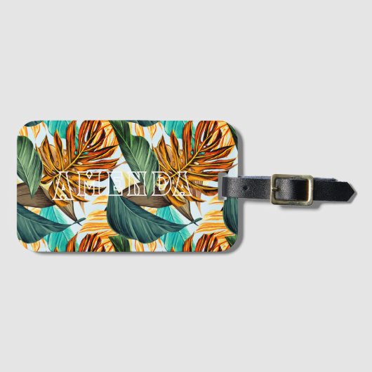 Aangepaste Hawaïaanse Bagagelabel (Voorkant (horizontaal))