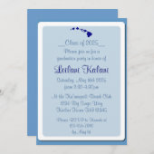 Aangepaste Hawaii blauwe eilanden afstuderen uitno Kaart (Voorkant / Achterkant)